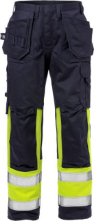 Picture of FLAME HIGH VIS CRAFTSMAN TROUSERS CLASS 1 2586 FLAM