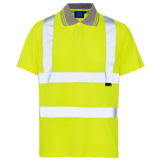 Picture of SUPERTOUCH HI VIS BIRD EYE POLO SHIRT